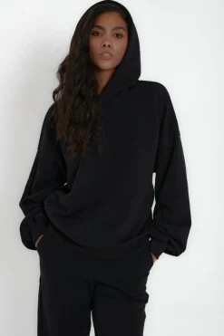 TALYA Bluzy|Bluzy^Bluza Boyfriend Hoodie black