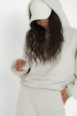 TALYA Bluzy|Bluzy^Bluza Boyfriend Hoodie oatmeal
